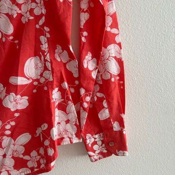 Robert Graham Coral Floral Button Down Collared Shirt XS - Picture 5 of 10
